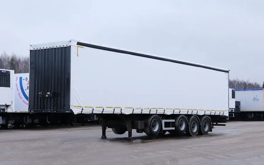 Тентованный полуприцеп Тонар T4-13V/VK (97882) (с разнесёнными осями)