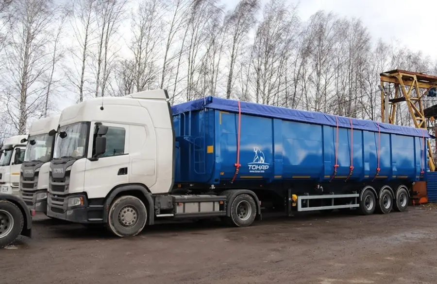 Полуприцеп-ломовоз Тонар SH3-74M (97464) - высота ССУ 1300